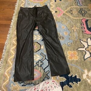 GAP Men's Black Faux Leather Pants